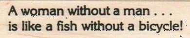 A Woman Without A Man 3/4 X 2 3/4