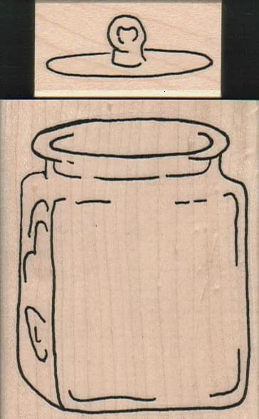 Square Jar And Lid 2 1/2 X 3 & 1 X 1 3/4