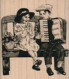 Accordion Player And Fan 2 1/2 X 3