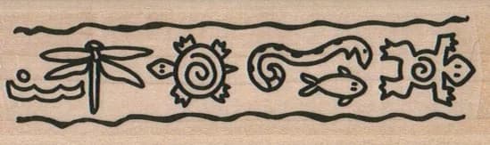 Petroglyph Border 1 1/4 X 3 3/4