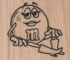 Sitting M In Cowboy Boots 1 3/4 X 1 1/2