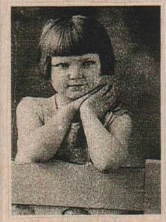 Folded Hands Girl Photo 1 3/4 X 2 1/4