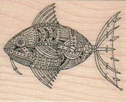 Steampunk Fish 1 1/2 X 1 3/4