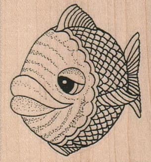 Big Lipped Fish (large) 2 1/4 X 2 1/4