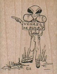 Vegas Or Bust Alien 1 1/2 X 1 3/4