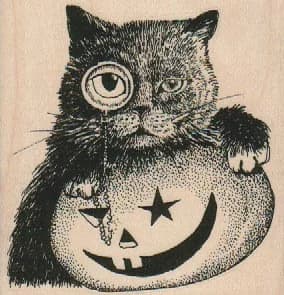 Monocle Cat & Pumpkin 3 X 3