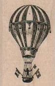 Hot Air Balloon With Flags 1 1/4 X 1 3/4
