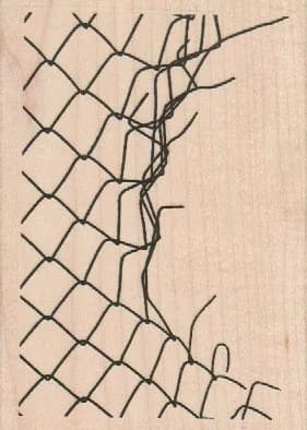 Jagged Chain Link Fence 3 X 4