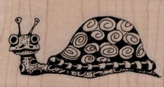 Whimsical Snail 3 X 1 1/2