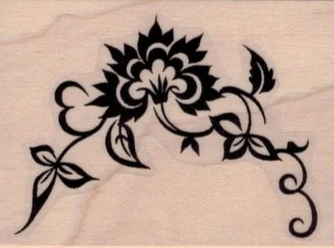 Oriental Flourish 2 X 2 1/2