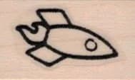 Rocket Ship 3/4 X 1