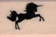 Tiny Unicorn Silhouette 3/4 X 1
