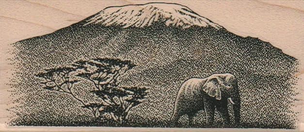 Elephant And Mountain 2 X 4 1/4