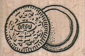 Sandwich Cookie Separated 2 X 1 1/4