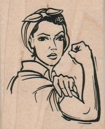 We Can Do It! Lady 2 1/2 X 2 3/4