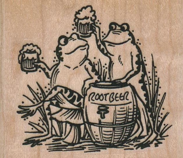 Root Beer Frogs 2 1/4 X 1 3/4