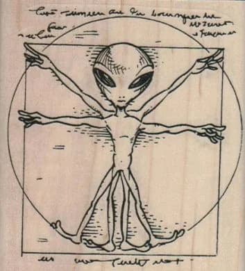 Alien Circle 3 X 3 1/4