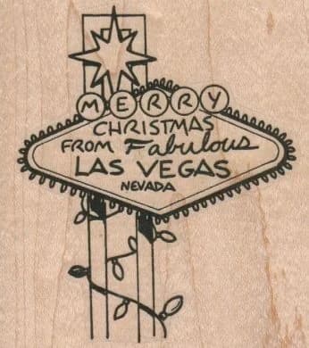 Merry Christmas Lv Sign 2 3/4 X 3 1/4