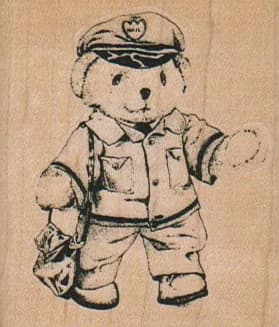 Postal Bear/small 2 X 2 1/4