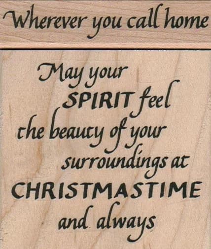 Wherever You Call Home 3 X 2 3/4 & 3/4 X 3