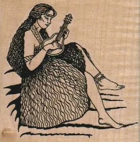 Ukelele Hula Girl 3 X 3