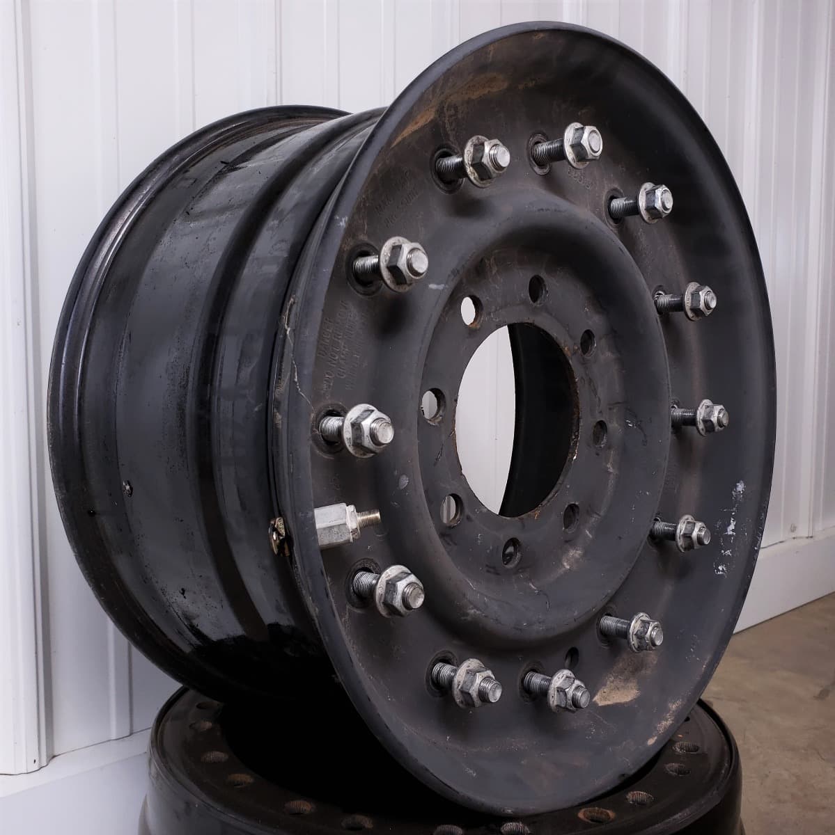 12-Bolt 16.5" x 8.25" Steel 16.5 HMMWV Wheel, Used (A Grade)