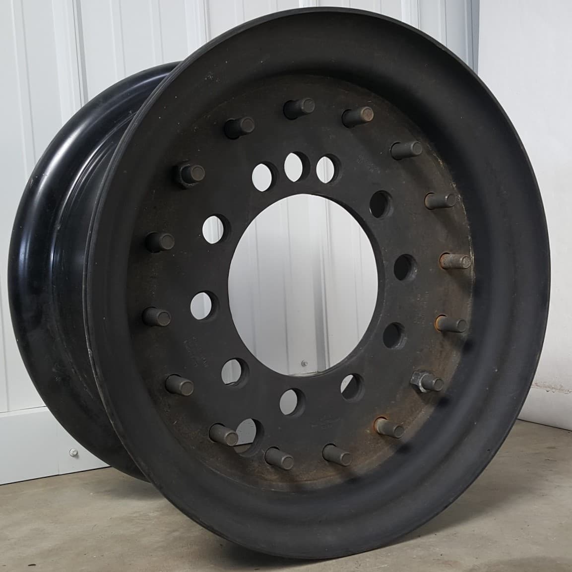 20" x 10" w/ 10 x 11.25" Lug Pattern Steel HEMTT Wheel (NOS)-0